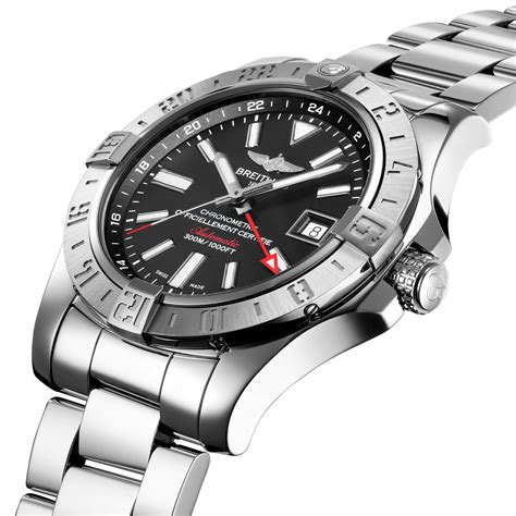 breitling avenger ii gmt black dial